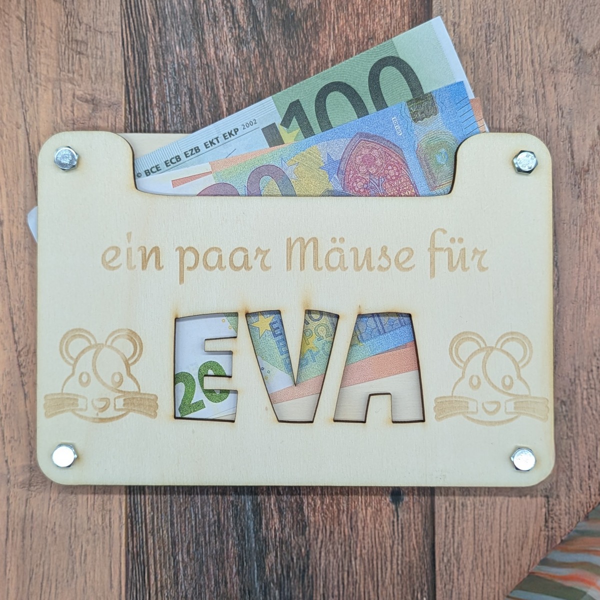 Personalisiertes Geldgeschenk "ein paar Mäuse für___"