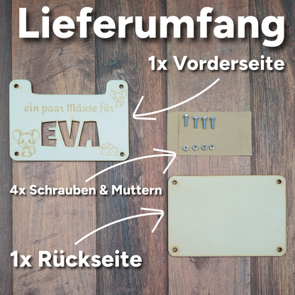 Personalisiertes Geldgeschenk "ein paar Mäuse für___"