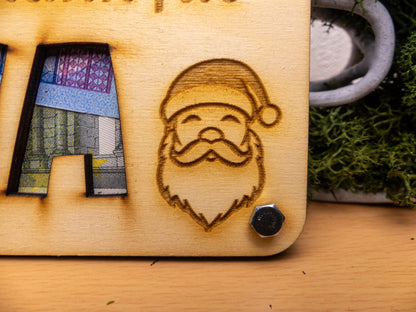 Personalisierte Geldkarte "vom Weihnachtsmann"