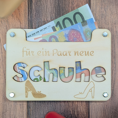 Geldgeschenk für Schuh-Liebhaber